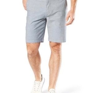 Dockers Big & Tall Mens Stretch Chino Blue Shorts